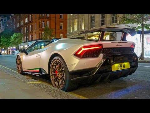 CRAZY Lamborghini Huracan Performantes TAKING OVER London! LOUD Sounds!