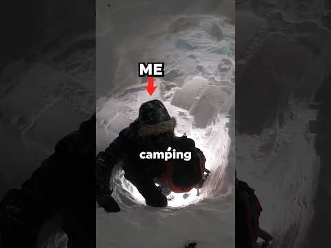 I didn’t survive snow cave camping