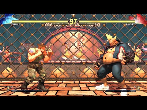 Soldier is back! Guile vs Birdie (Hardest AI) - Street Fighter V