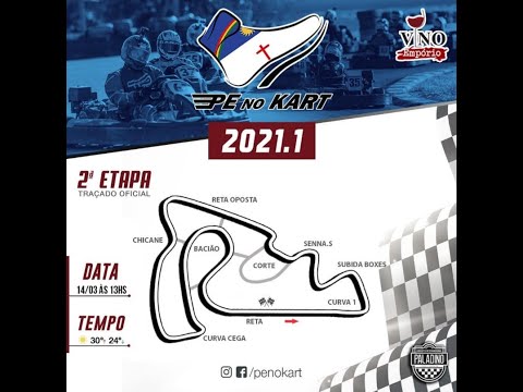 PE no Kart 14/03/2021 1° Bateria