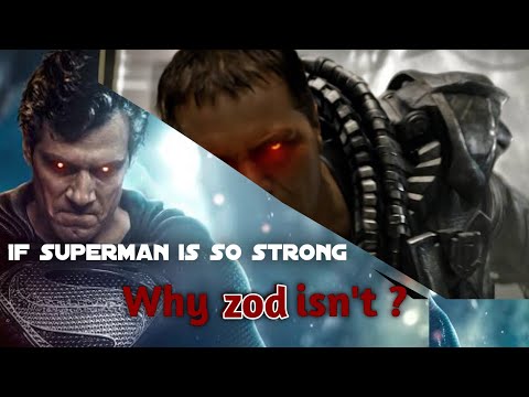 Why general zod is weaker than superman