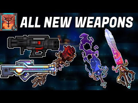 All New Weapons - Terraria Calamity v1.5.1 Draedon Update (Biome Blade Rework + Ark of the Elements)
