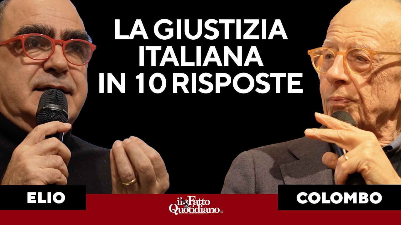 "La giustizia italiana in 10 risposte". Gherardo Colombo dialoga con Elio e Mario Portanova