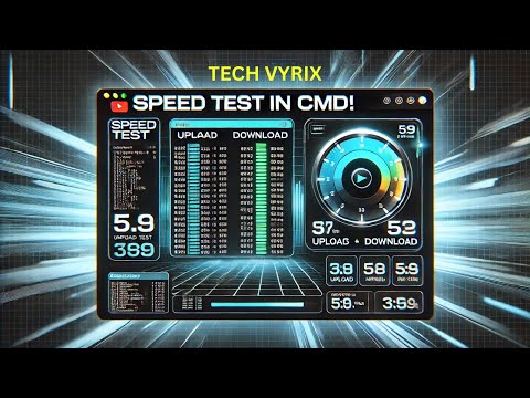 Check Internet 🌐Speed ⚡ Using CMD 💻 with the Ookla SpeedTest CLI | Tech Vyrix | #InternetSpeedTest