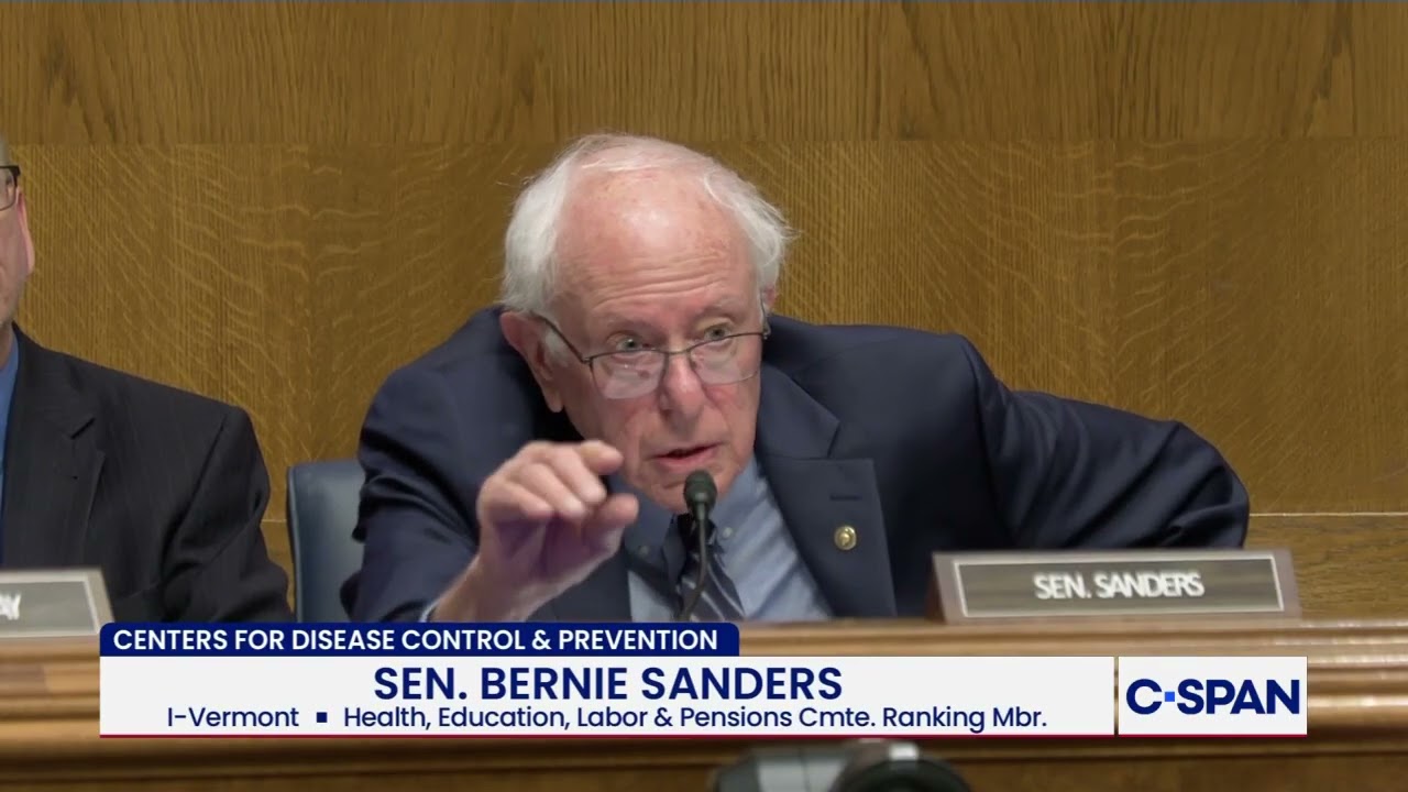 Video: Sen. Sanders announces vote against CDC nominee Erica Schwartz