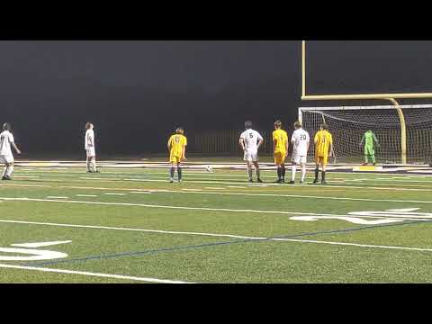 Kevin Kiernan ties the game with a penalty kick