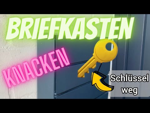 Briefkasten 📫 ohne Schlüssel öffnen ?! Schlüssel verloren was nun 🤷‍♂️ ???