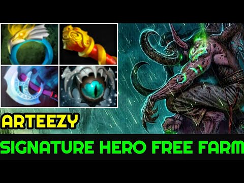 Arteezy [Terrorblade] Picked Signature Hero Free Farming 800 GPM 7.23 Dota 2