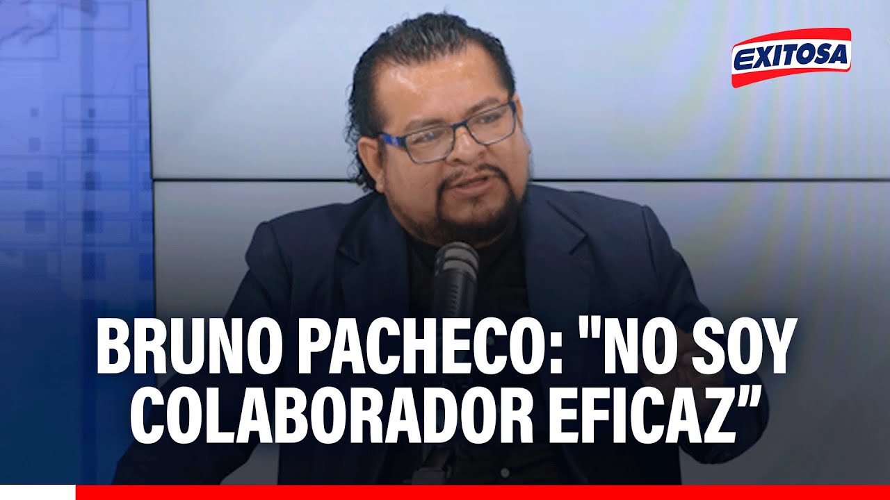 🔴🔵 Bruno Pacheco: "No soy colaborador eficaz, me han creado más de 12 carpetas de denuncias"