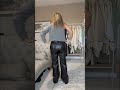 Effortless Chic Winter Fit Leatherpants Knitsweater Chicstyle Winterstyle Winteroutfits2022