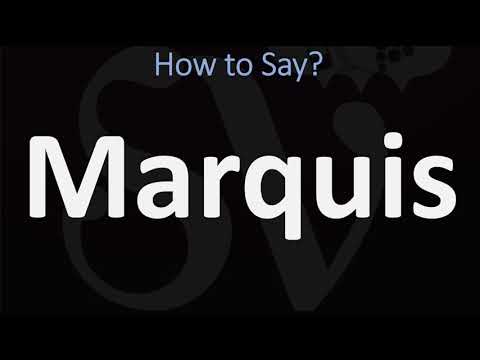 How to Pronounce Marquis? | French & English Pronunciation