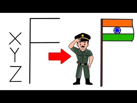 26 January Drawing | Republic Day Special | How to draw Indian Flag And Soldier
