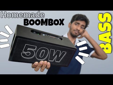 How To Make Boombox | 50W Output Deep Bass | Gold-AP55