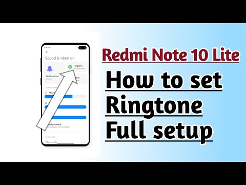 Redmi Note 10 Lite How to set Ringtone Full setup