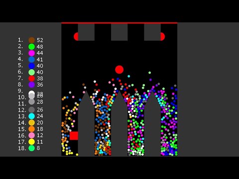 Survival Proliferation Race 4 in Algodoo