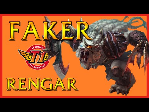 League of Legends: SKT T1 Faker - Rengar Top vs Ryze - Korean Challenger Ranked 2014