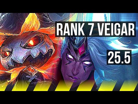 VEIGAR & Poppy vs VARUS & Neeko (ADC) | Rank 7 Veigar, 900+ games, 13/5/14 | KR Challenger | 25.5