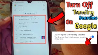 How to Turn Off Trending Searches on Google in 2023