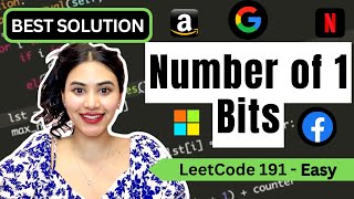 YouTube video 'Number of 1 Bits - LeetCode 191 - Python'