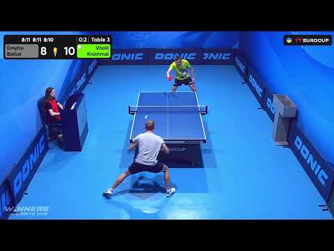 19:40 Dmytro Batiuk - Vitalii Krokhmal 16.07.2023 TT Euro.Cup Ukraine Professional. TABLE 3