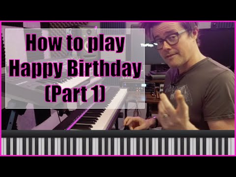 How to Play Happy Birthday - PART 1 - 3 EASY CHORDS - Sing-a-long