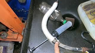 2005 Toyota Avalon guide to replace high pressure power steering line    HARD STEERING fluid leaking