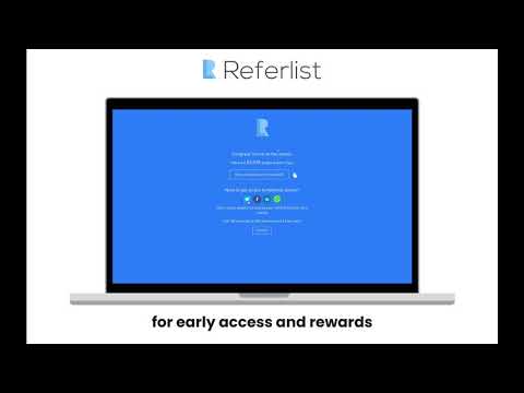 Referlist Product Video