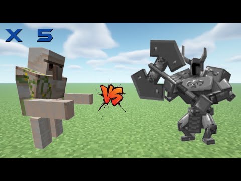 5  Mutant  Iron  Golems  VS.  Ferrous  Wroughtnaut  in  MINECRAFT / Mob battle  #minecraft  #versus