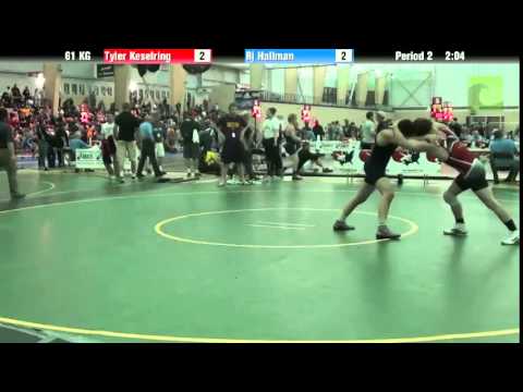 61 KG Tyler Keselring vs  RJ Hallman