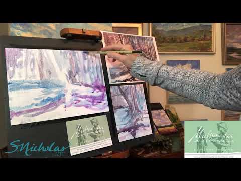 Watercolor Experiment with Multimedia Artboard