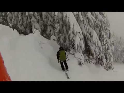 Stevens Pass 12/19/17 Powder Day run 10