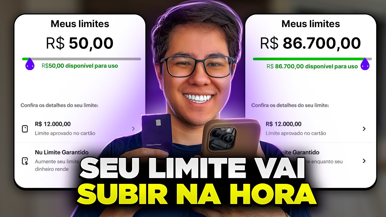 COMO AUMENTAR O LIMITE NO CARTÃO DO NUBANK 2025! CONSEGUI 86 MIL DESSA FORMA!