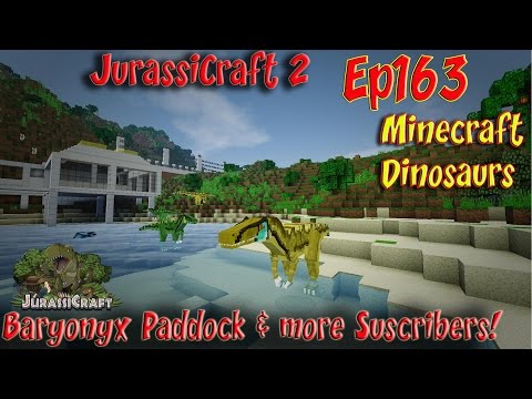 JurassiCraft 2.0 Jurassic World Ep163 Isla Nublar 2 Baryonyx Paddock & more Suscribers