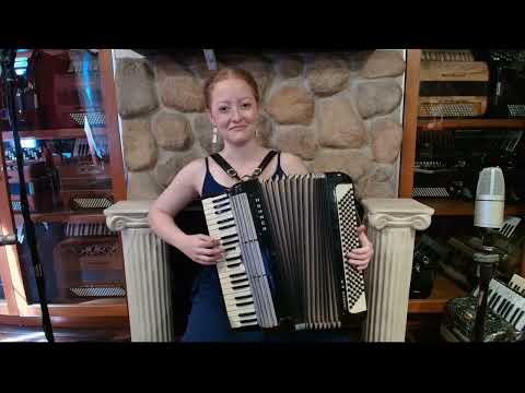 7953 - Black Hohner Carmen II M Piano Accordion LM 41 120 image 2
