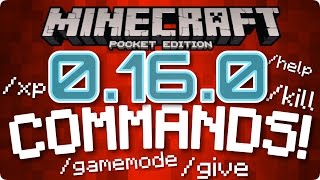 ✔️MCPE 0.16.0 COMMANDS! // How to use commands in MCPE 0.16.0 TUTORIAL [Minecraft PE 0.16.0]