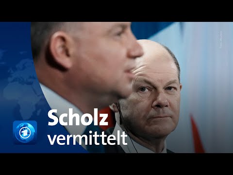 Ukraine-Krise: Scholz trifft Macron und Duda