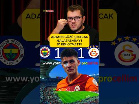 Kazımcan'ın Gözü Çıkacak Neredeyse Hakem Dışarı Çık Diyor! Galatasaray 10 Kişi Oynuyor! #procellim