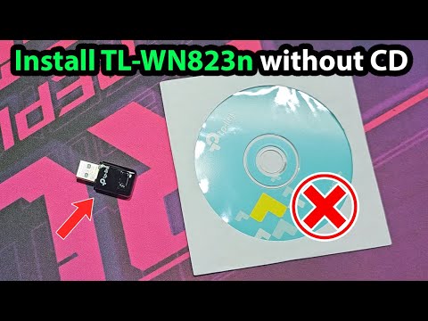 How to install tl wn823n without cd