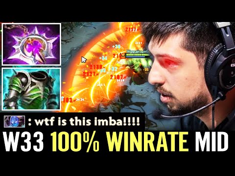 W33 NEW MID HERO! WTF 100% WINRATE Last Month NIGMA CORE Crazy Roaming Mid Guide Dota 2 Pro Carry
