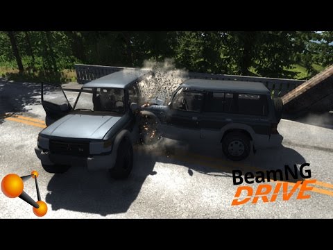 BeamNG.drive Vehicle Mod - 1993 Mitsubishi Pajero (Crashing!)