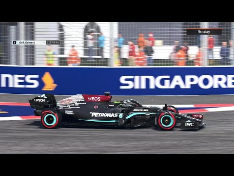 F1 2021 Singapore kissing the walls TT