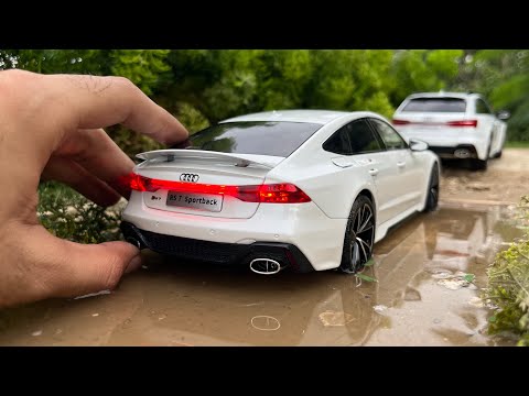 Unboxing Audi RS7 Maßstab 1:18 | Diecast-Modellautos mit Funkschlüssel