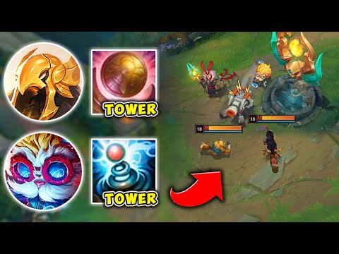WE RAN THE TOWER COMP AND HAD INSANE SIEGE POWER - League of Legends