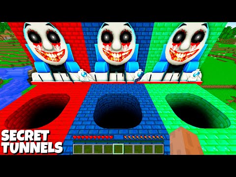 Where do lead NEW SECRET TUNNELS in Minecraft? COLORED THOMAS TANK ENGINE EXE - Coffin Meme