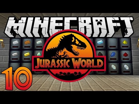 Minecraft: Jurassic World - Ep. 10 - "Cache Storage and Dinosaurs!" (Rexxit Modpack)