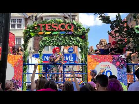 This Absolute Legend at Brighton Pride (NOISE WARNING)