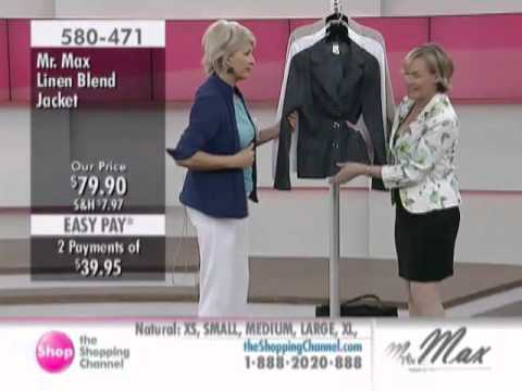 Mr. Max Linen Blend Jacket at The Shopping Channel 580471