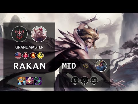 Rakan Mid vs Yasuo - NA Grandmaster Patch 11.15