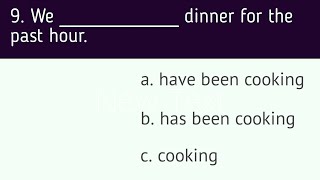 Present Perfect Continues Tense Grammar Quiz By Ladla Quiz Point