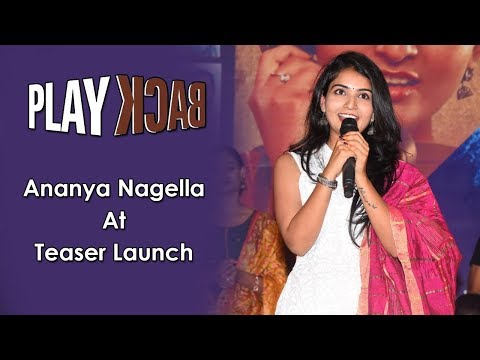 Ananya Nagella At Play Back Movie Teaser Launch